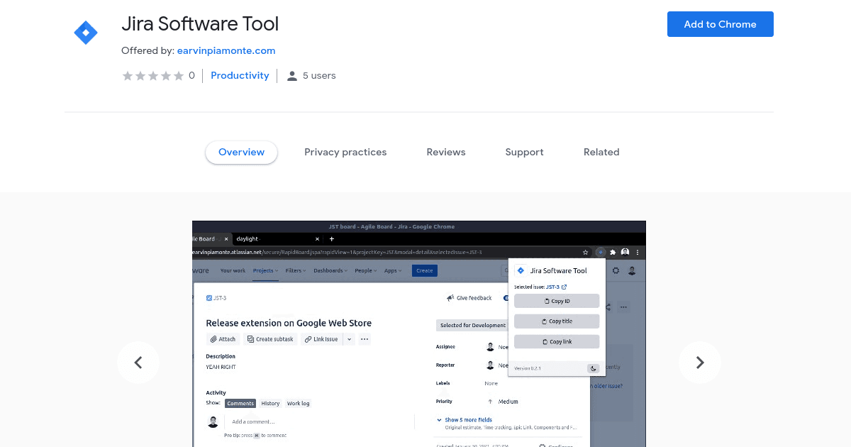 Screenshot of Jira Software Tool