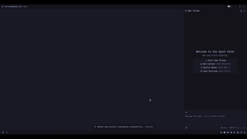 A screencast of adding the Atlassian MCP server in Zed, part 2